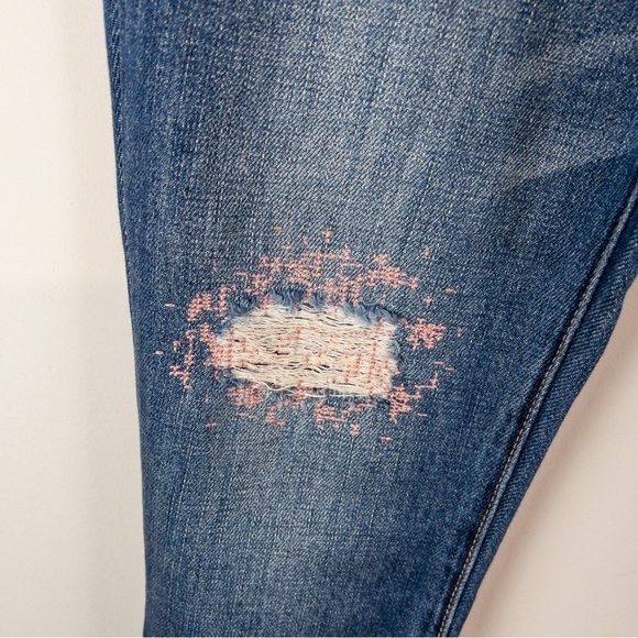 Ella Moss Womens Size 26 Vintage High Waist Jeans Waxwing NEW Distressed Blue - Picture 3 of 12